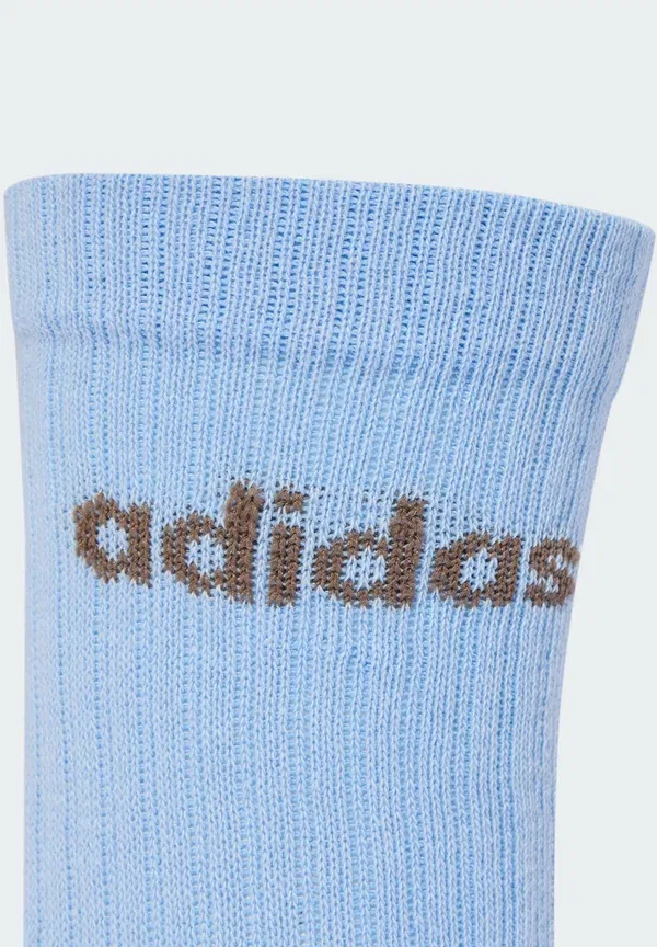 Носки средней длины, мягкие носки, унисекс, комплект из 3 пар - носки Adidas Performance, синий — фото 3