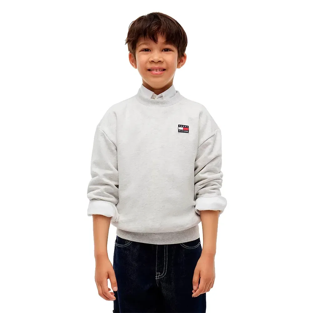 Детский свитшот из регенерированного хлопка Tommy hilfiger KS0KS00757, Grey