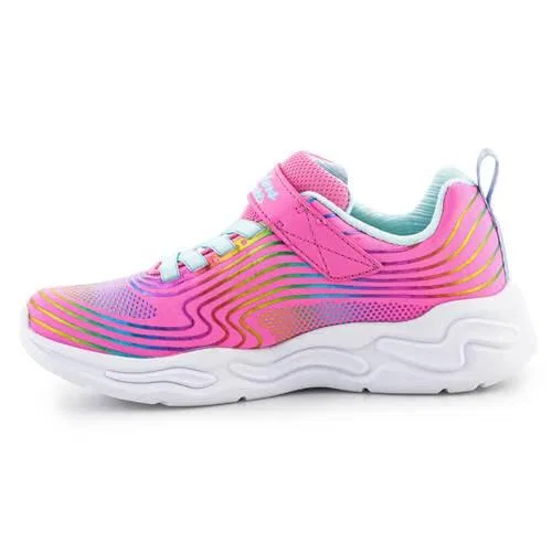 Детские кроссовки со светящейся подошвой Skechers S-lights, Rosa — фото 3
