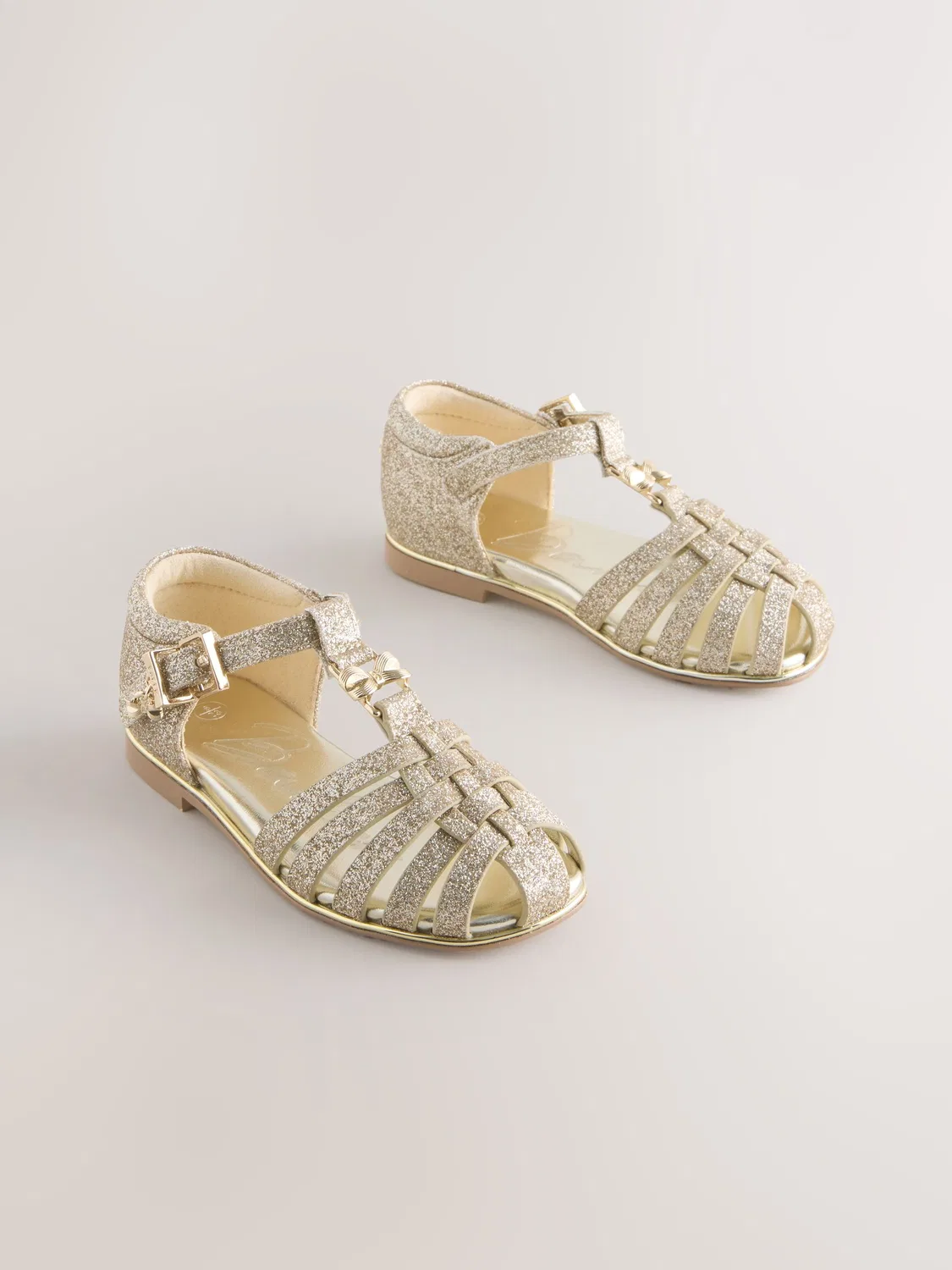 Сандалии Fisherman с бантом Baker by Ted Baker, золотые