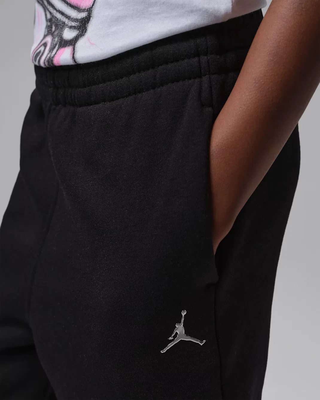 Детские спортивные штаны Jordan Brooklyn Fleece, Black — фото 4