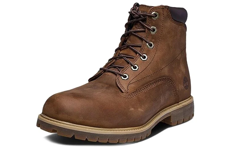 Ботинки мужские Timberland кожаные коричневые — фото 4