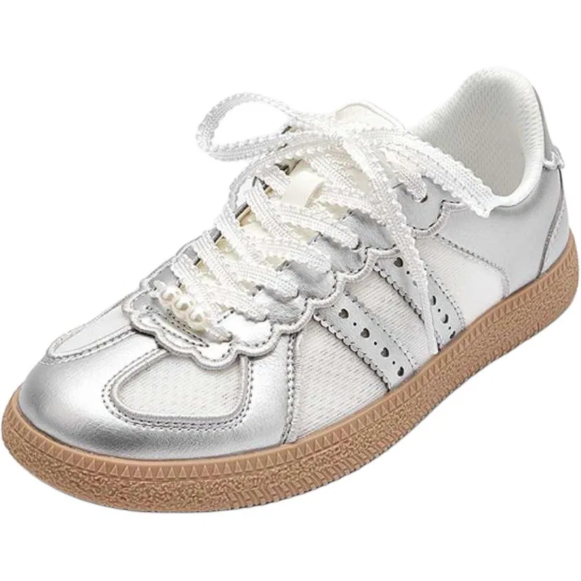 Детские кеды для скейтбординга Low Top, BALABALA, White Green — фото 3