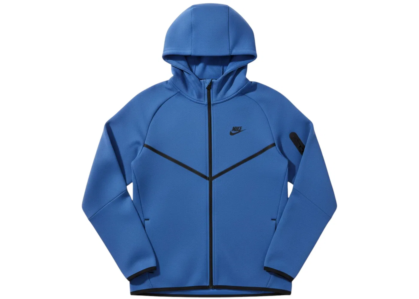 Мужская худи с длинным рукавом Nike Tech Fleece Windrunner Full Zip Hoodie Nike, Game Royal/Black