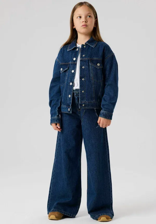 Джинсы фасона клеш Name It, dark blue denim, темно-синий