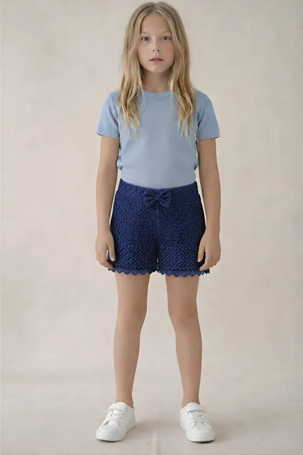 Детские шорты для девочек brode Esila Kids, Navy Blue — фото 3