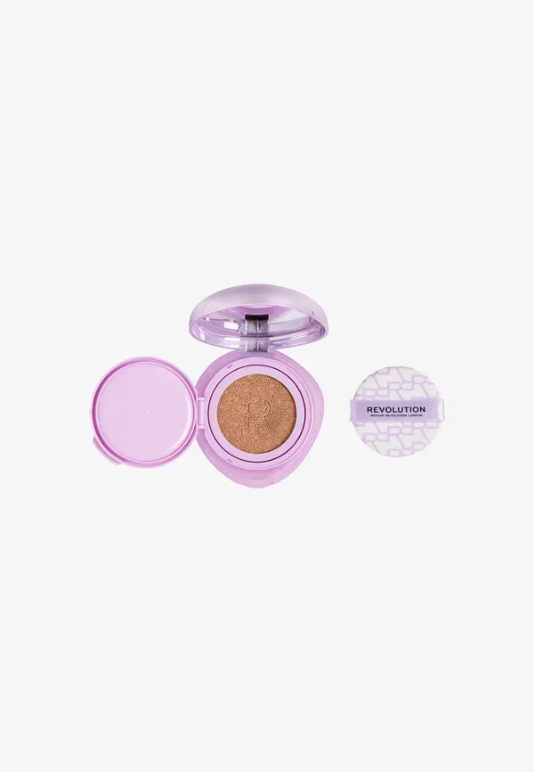 Тональная основа cushion с сияющим финишем Superdewy Cushion Foundation Makeup Revolution, Medium Tan Cool 9 г, цвет medium tan cool