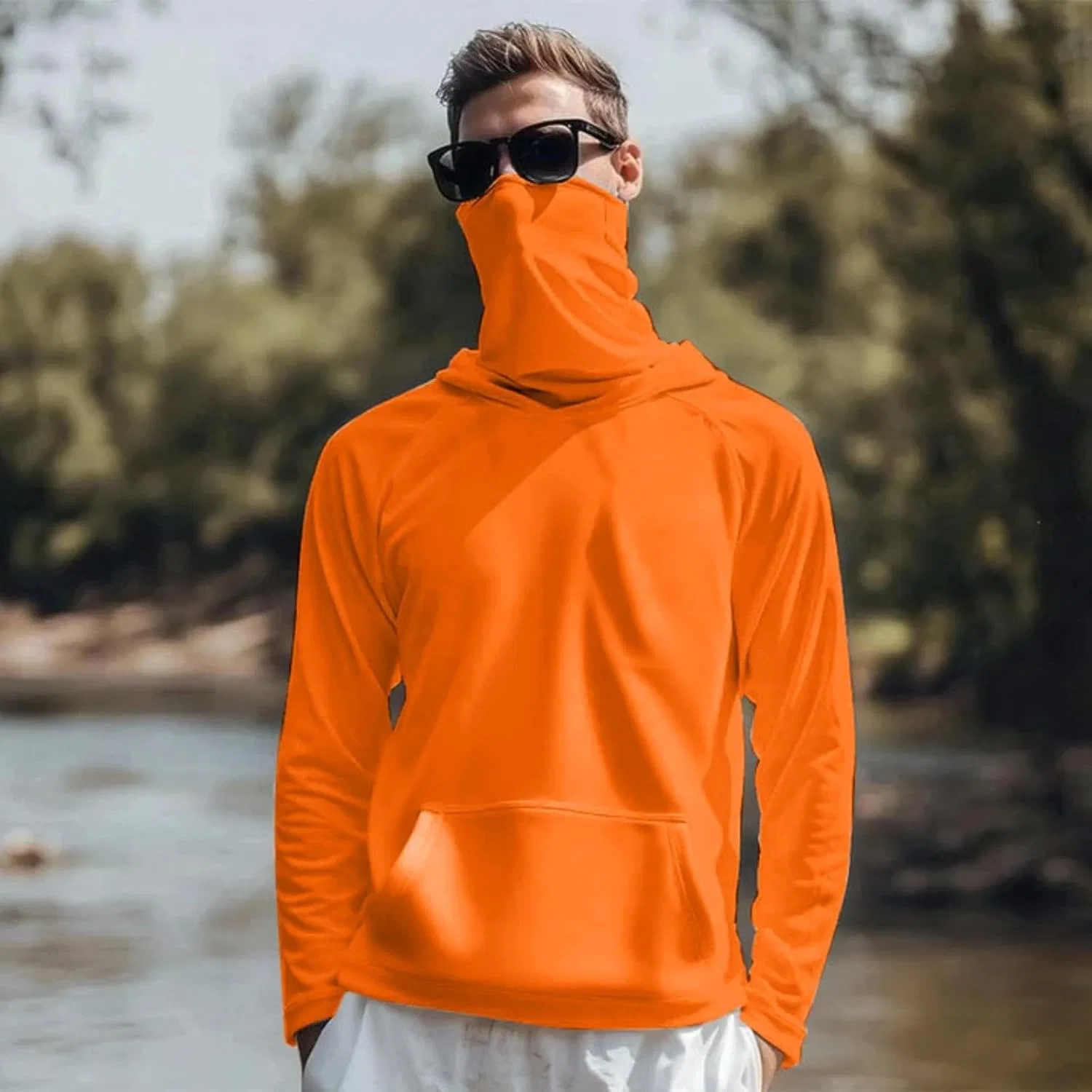 Мужская футболка с защитой от солнца UPF 50+, Orange — фото 2