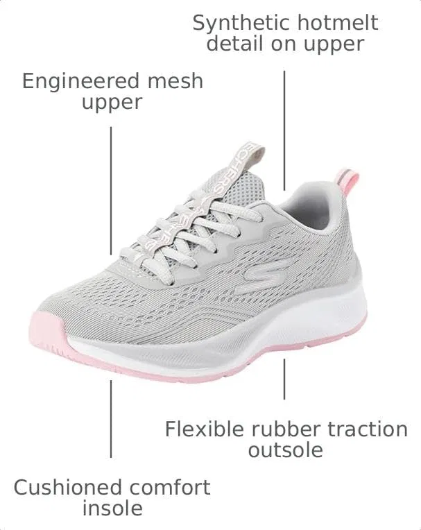 Детские кроссовки для девочек Radiant Squad Skechers, Grey — фото 3
