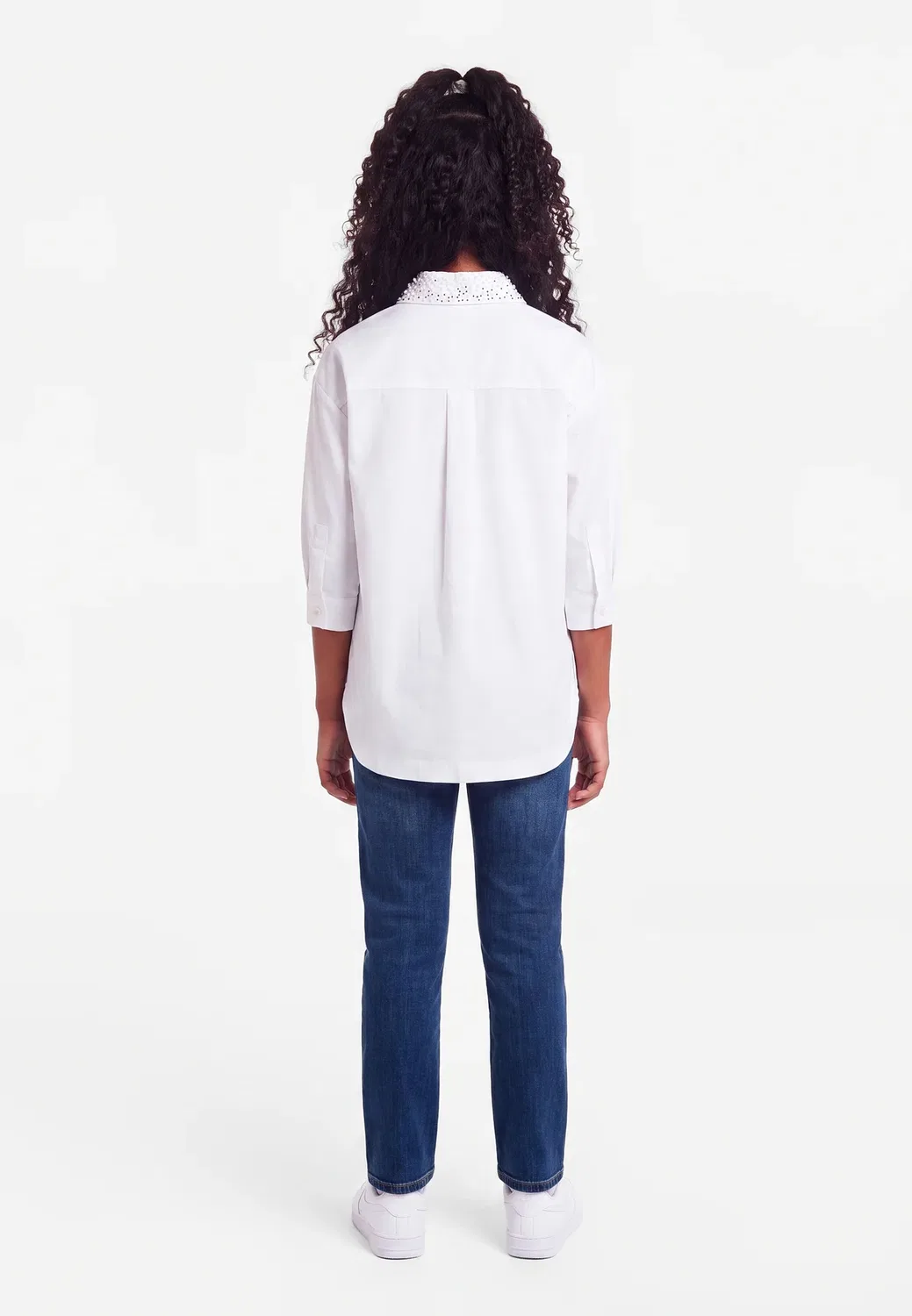 Платье-Рубашка - платье-рубашка Karl Lagerfeld Kids, White — фото 2