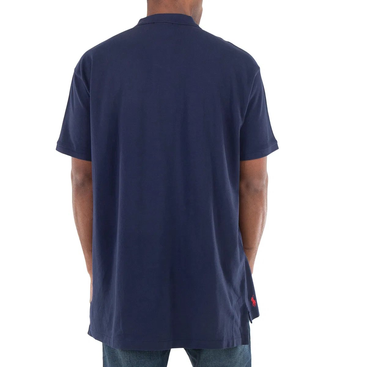 Поло с логотипом Big Fit Mesh Polo Shirt Polo Ralph Lauren, Navy — фото 4