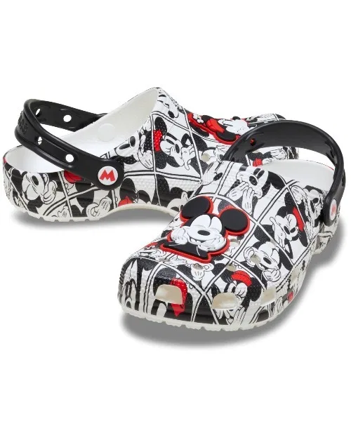 Унисекс сандалии Crocs Mickey and Minnie Classic Clog розовые — фото 3