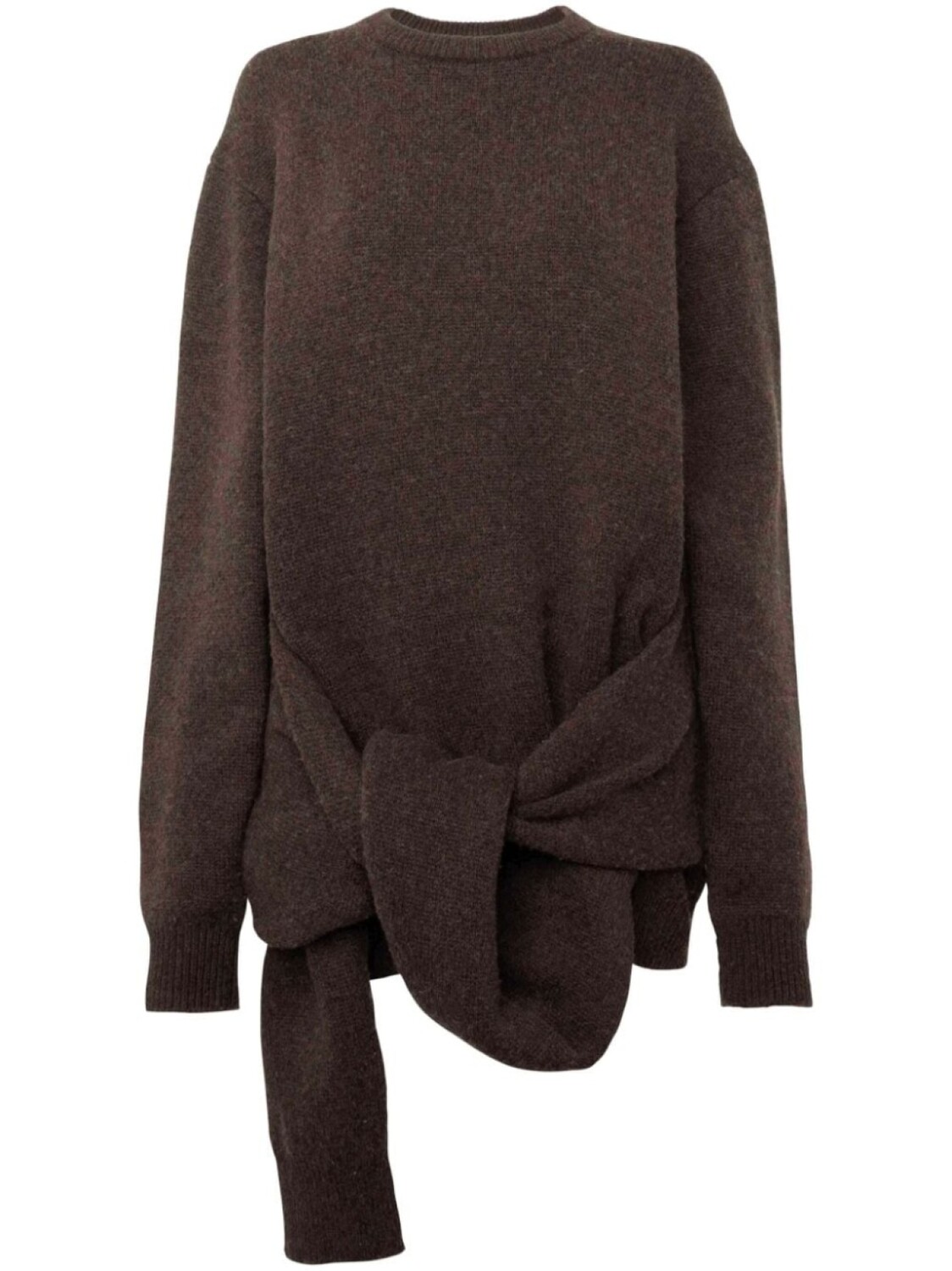 

JW Anderson свитер с завязками, коричневый