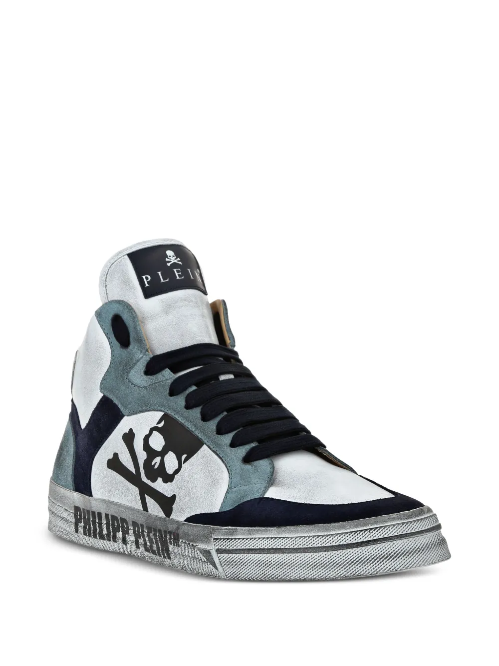 Высокие кеды Retrokickz Philipp Plein, белый — фото 2