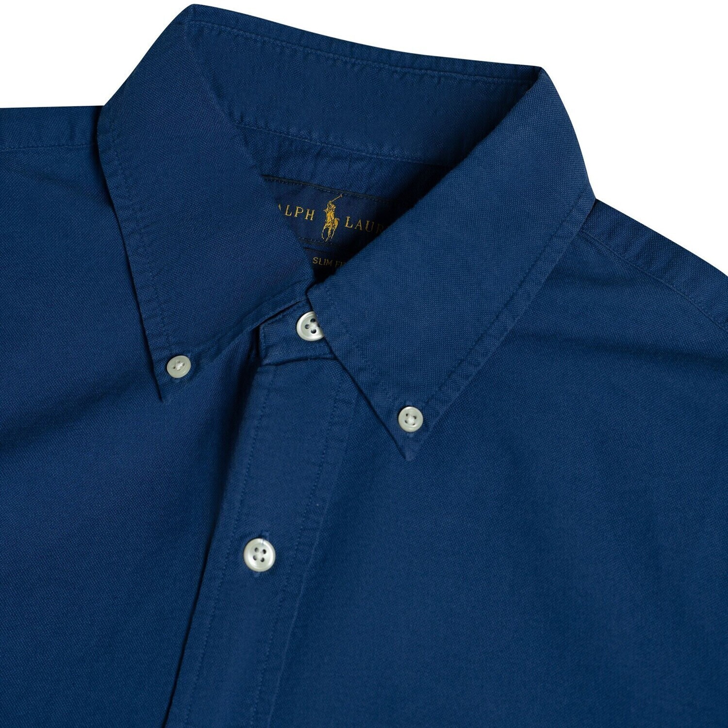 Polo Ralph Lauren Мужская рубашка морского синего цвета Marine Blue — фото 4