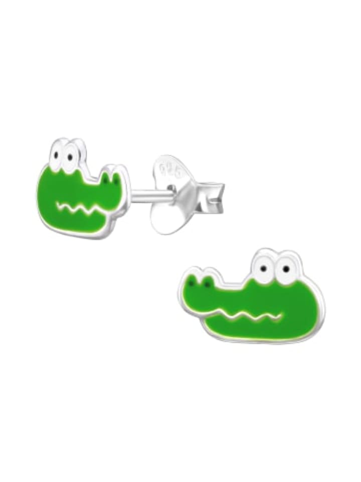 

Alexander York Серьги-гвоздики в виде крокодила из серебра 925 пробы, комплект из 2 штук