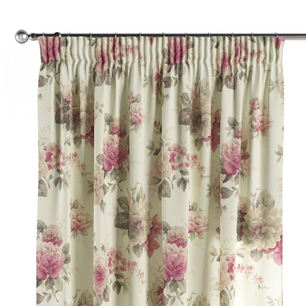 

Штора с кружевной панелью Plauener арабеска (Ш х В) 174,30см * 30см белый/натурально-белый Dekoria