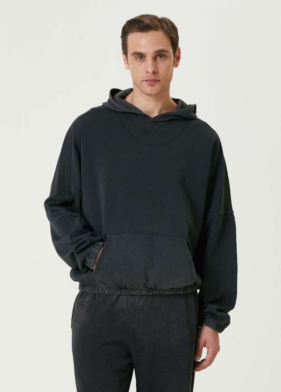 

Мужская толстовка Free Heaven с эффектом кислотной стирки PCFG, Black