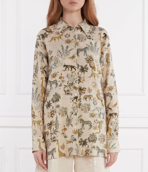 

Льняная рубашка Oversize fit Riani, желтый