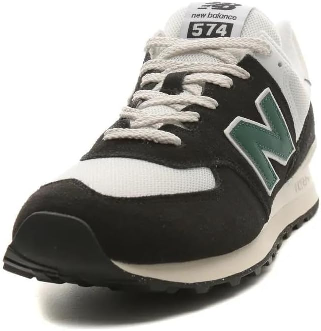 Мужские кроссовки New Balance 574 Vulc, белый/черный/зеленый/болотный — фото 2