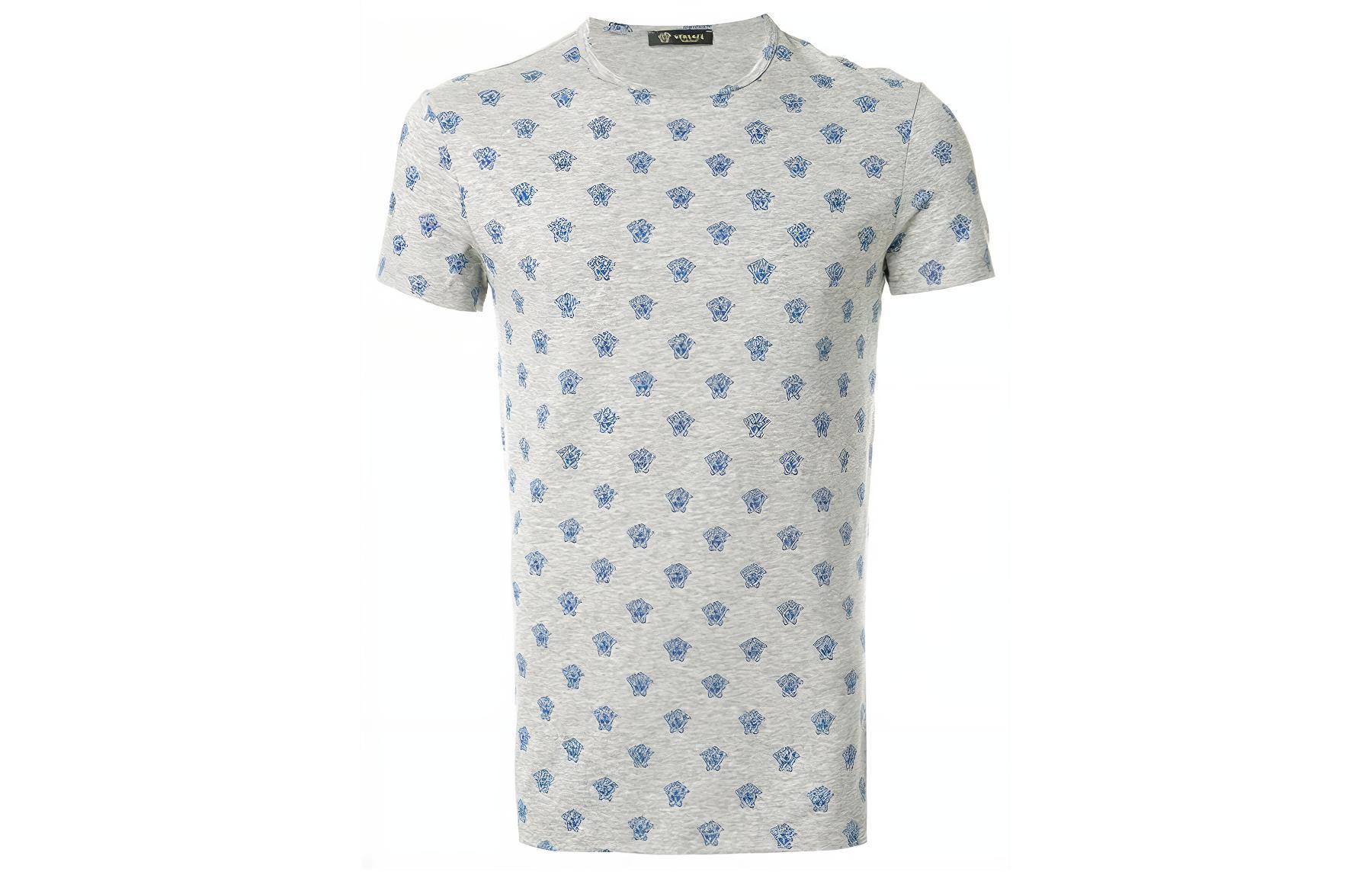 

Футболка мужская светло-серая VERSACE