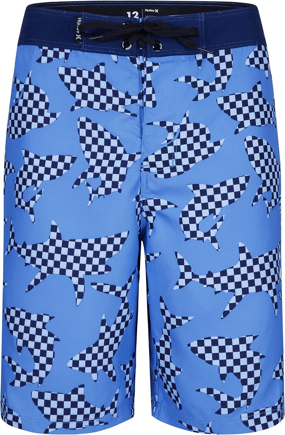 

Шорты для плавания Hurley Checkered Shark Boardshorts, цвет Indo Blue