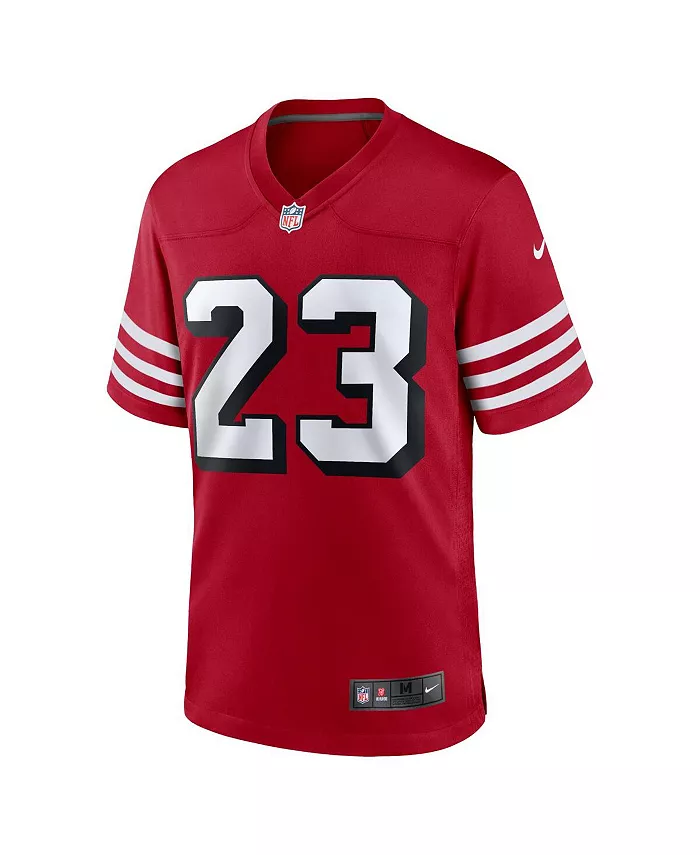 Мужская игровая футболка Christian McCaffrey San Francisco 49ers Nike, красный — фото 2