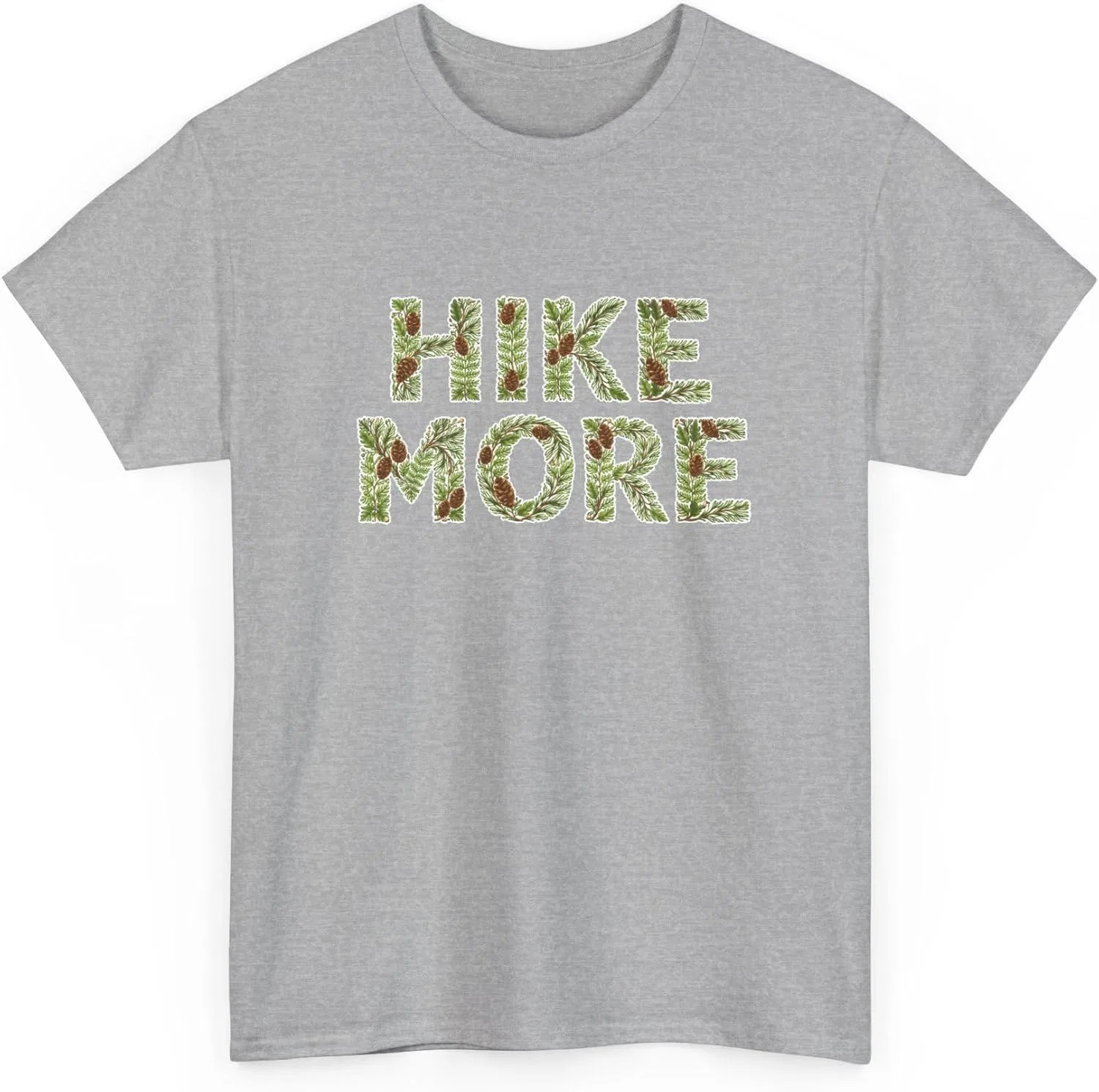 Футболка с принтом Hike More, хлопок, Sport Grey — фото 3