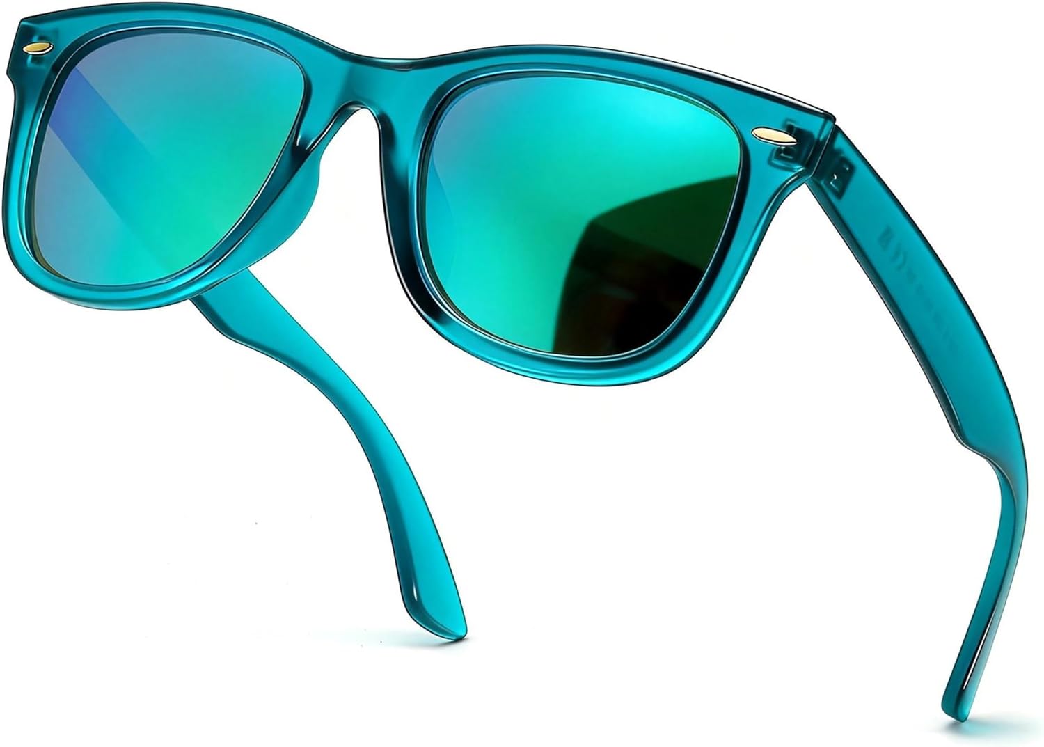 

Поляризованные солнцезащитные очки SIPHEW для женщин и мужчин - квадратные спортивные солнцезащитные очки с зеркальными линзами и защитой от УФ-излучения, средний размер, A3-matt Green