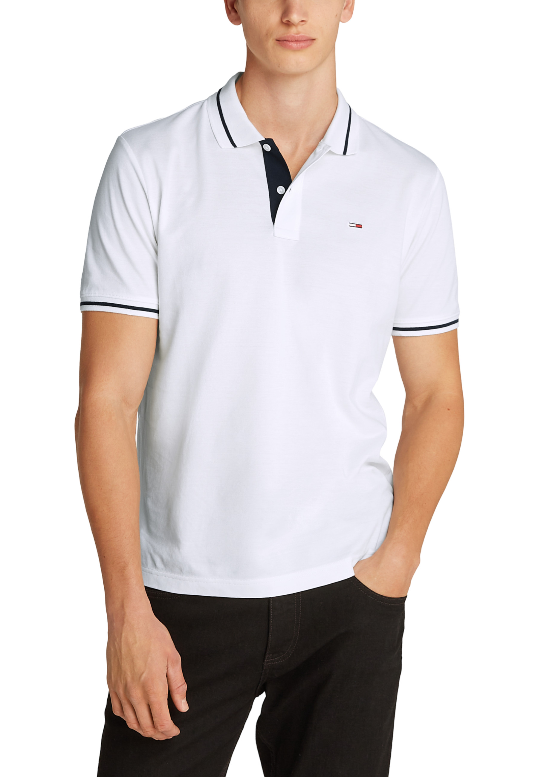 

Поло Tommy Jeans, белый