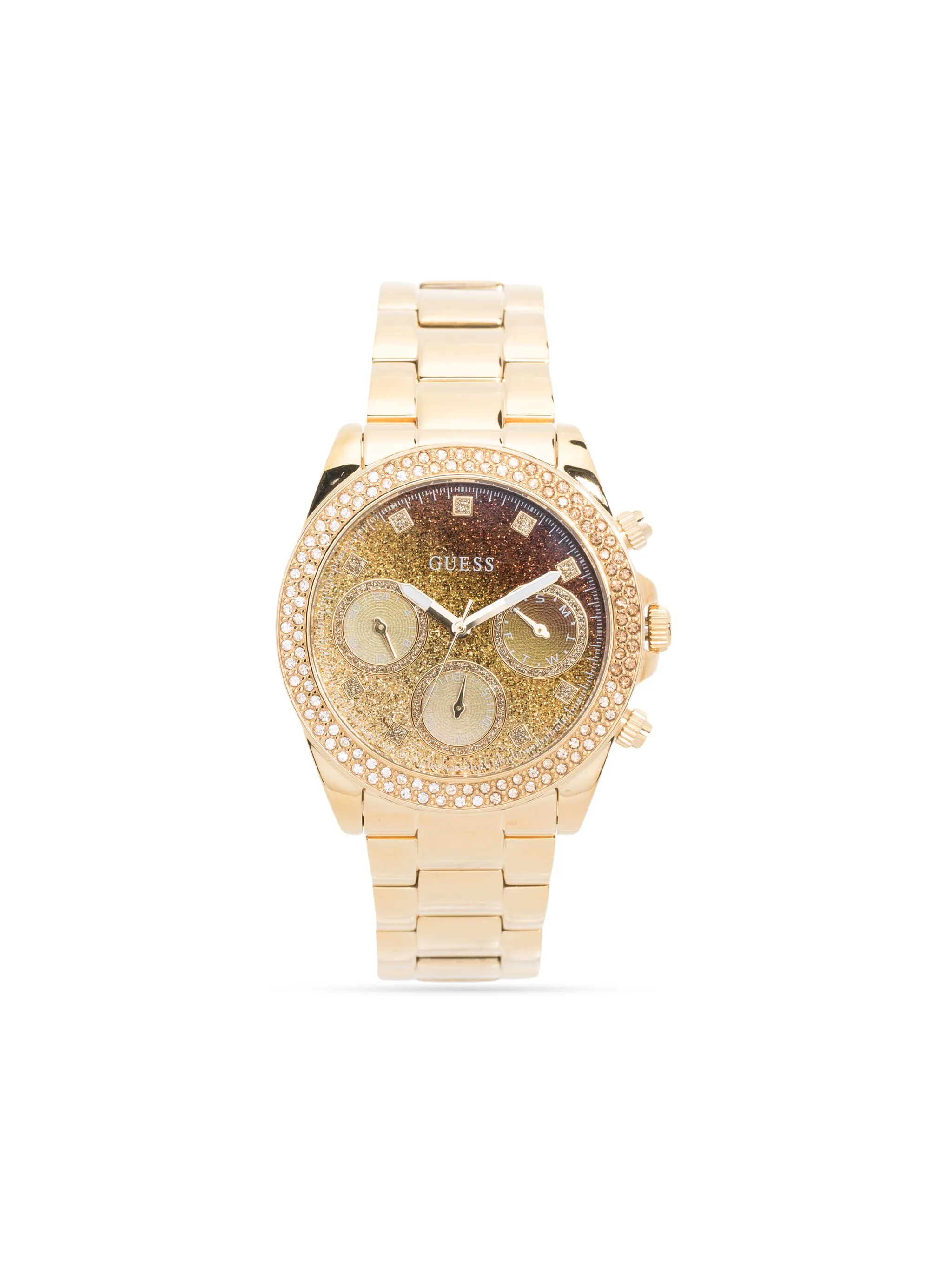 

Кварцевые наручные часы Sol 40 мм Guess Usa, золотистый