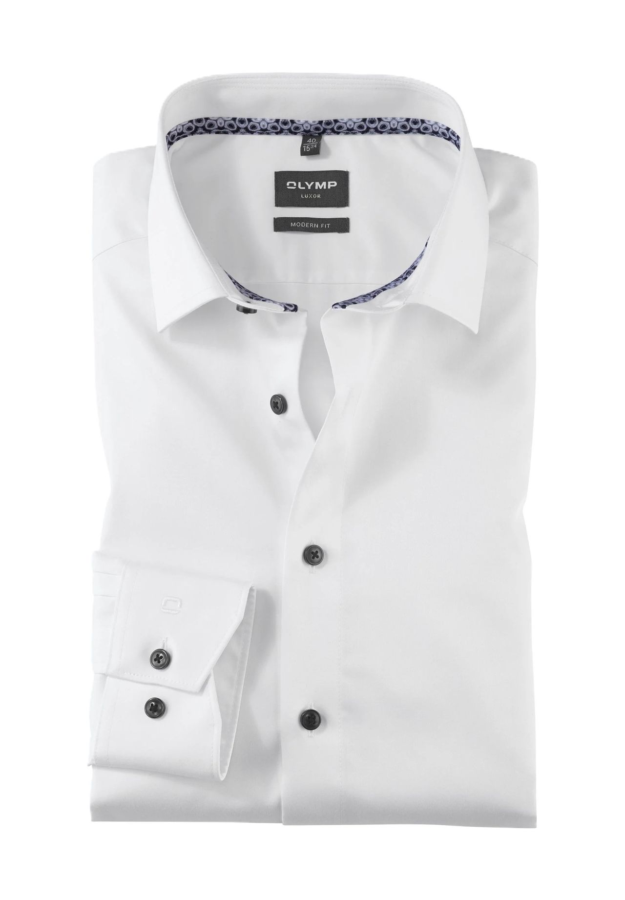 

Деловая рубашка Luxor, современный крой, длинный рукав, воротник Кент, мужская OLYMP, белый