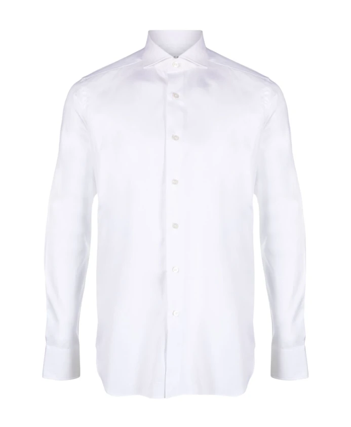 

Белая классическая рубашка с французским воротником Xacus, белый
