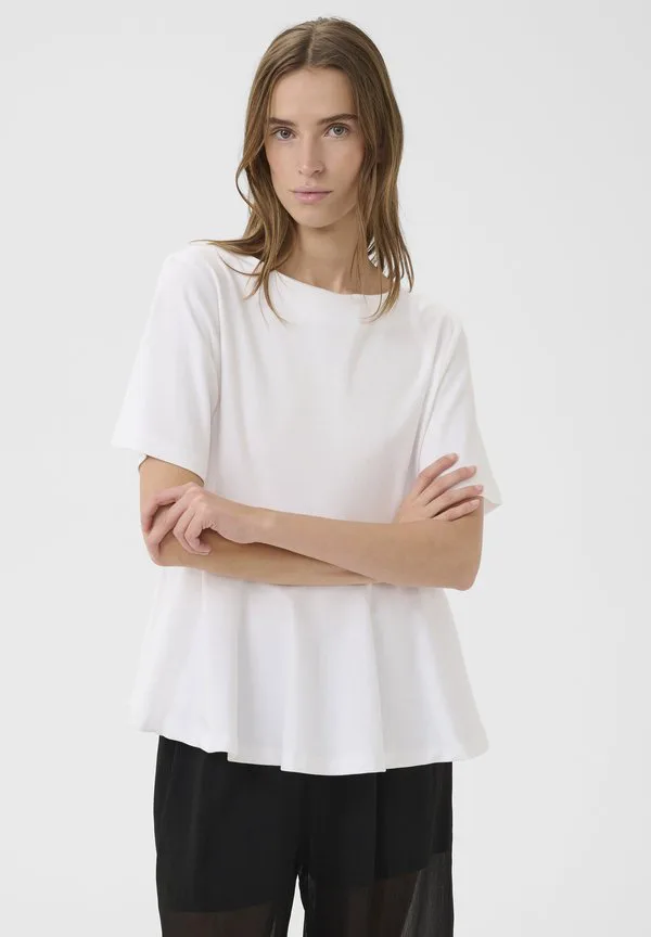 

Футболка с принтом "nooma peplum tee print" Karen By Simonsen, Bright White, Белый, Футболка с принтом "nooma peplum tee print" Karen By Simonsen, Bright White