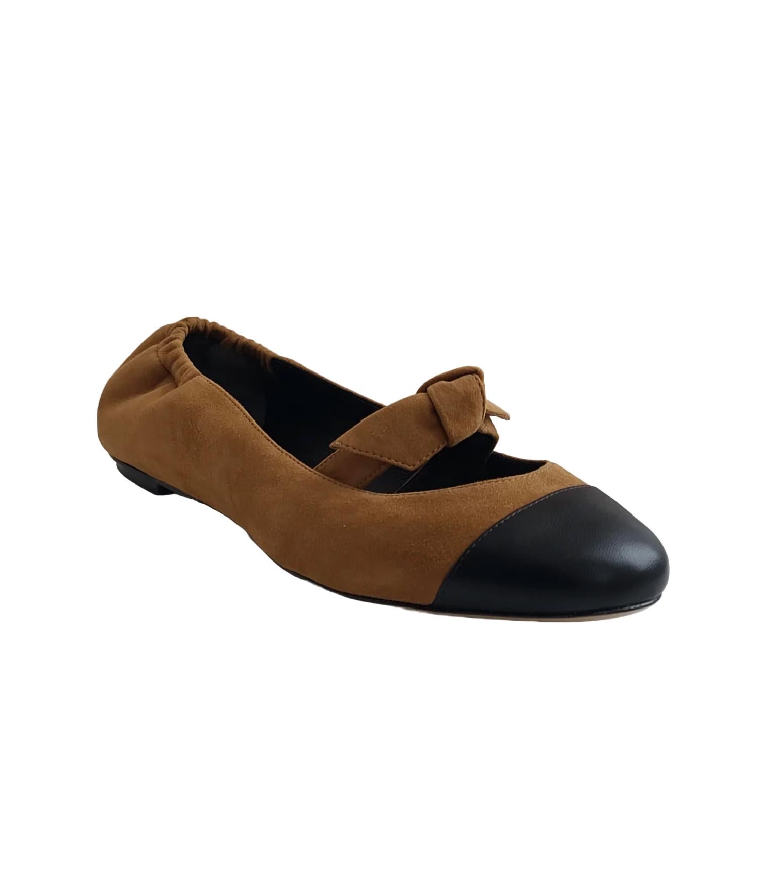 Женские балетки Clarita Flat Shoes в ореховом цвете Alexandre Birman, цвет hazel