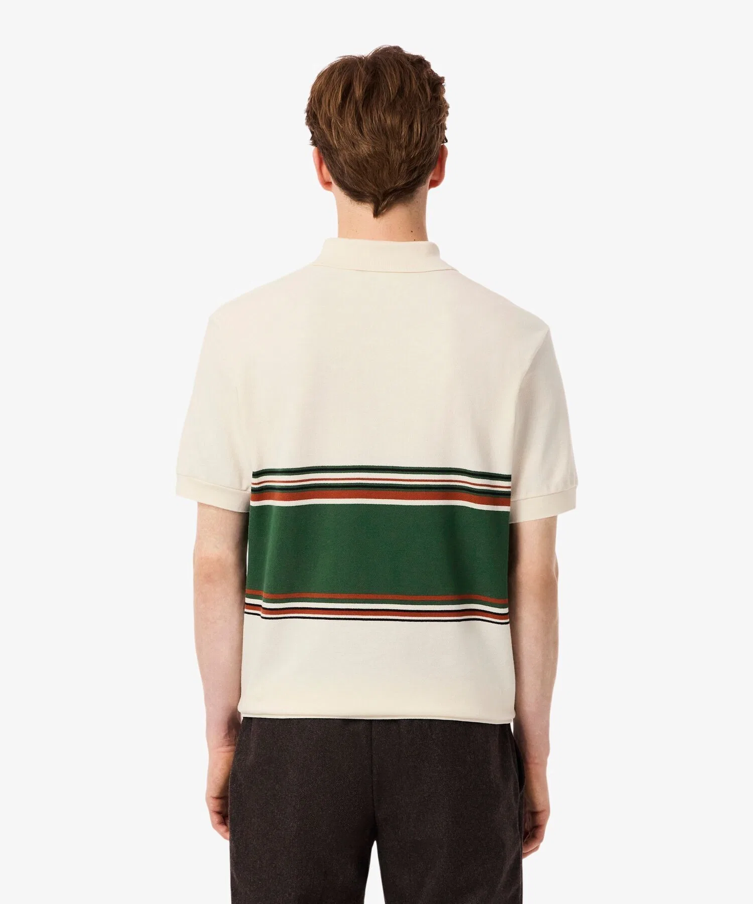 Рубашка поло Ben Sherman с панельной каймой, однотонная, белая — фото 3