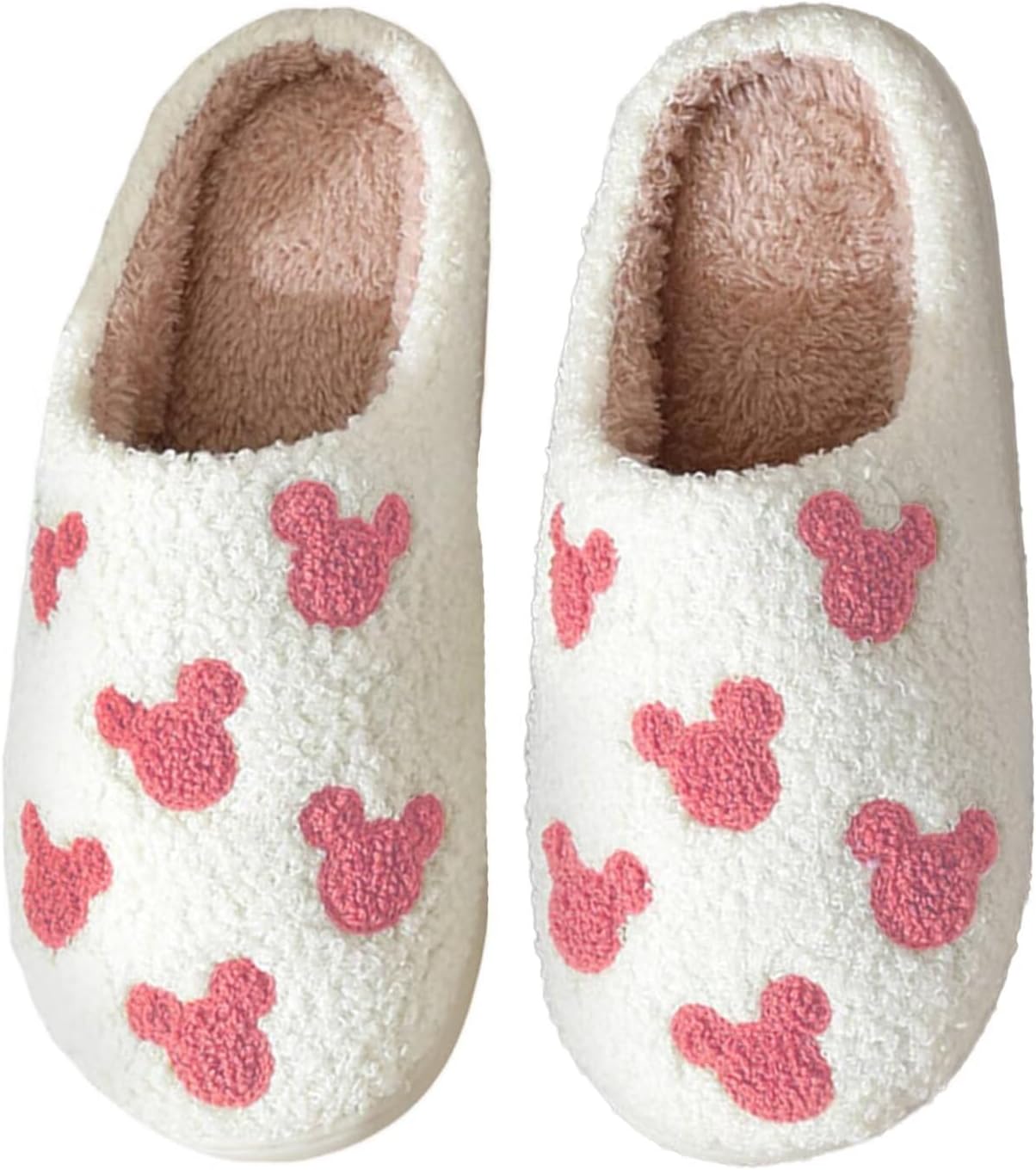 

Женские милые ретро-тапочки JAMANDUO с клубникой и вишней, плюшевые, мягкие, с эффектом памяти, для дома, на День святого Валентина, розовый