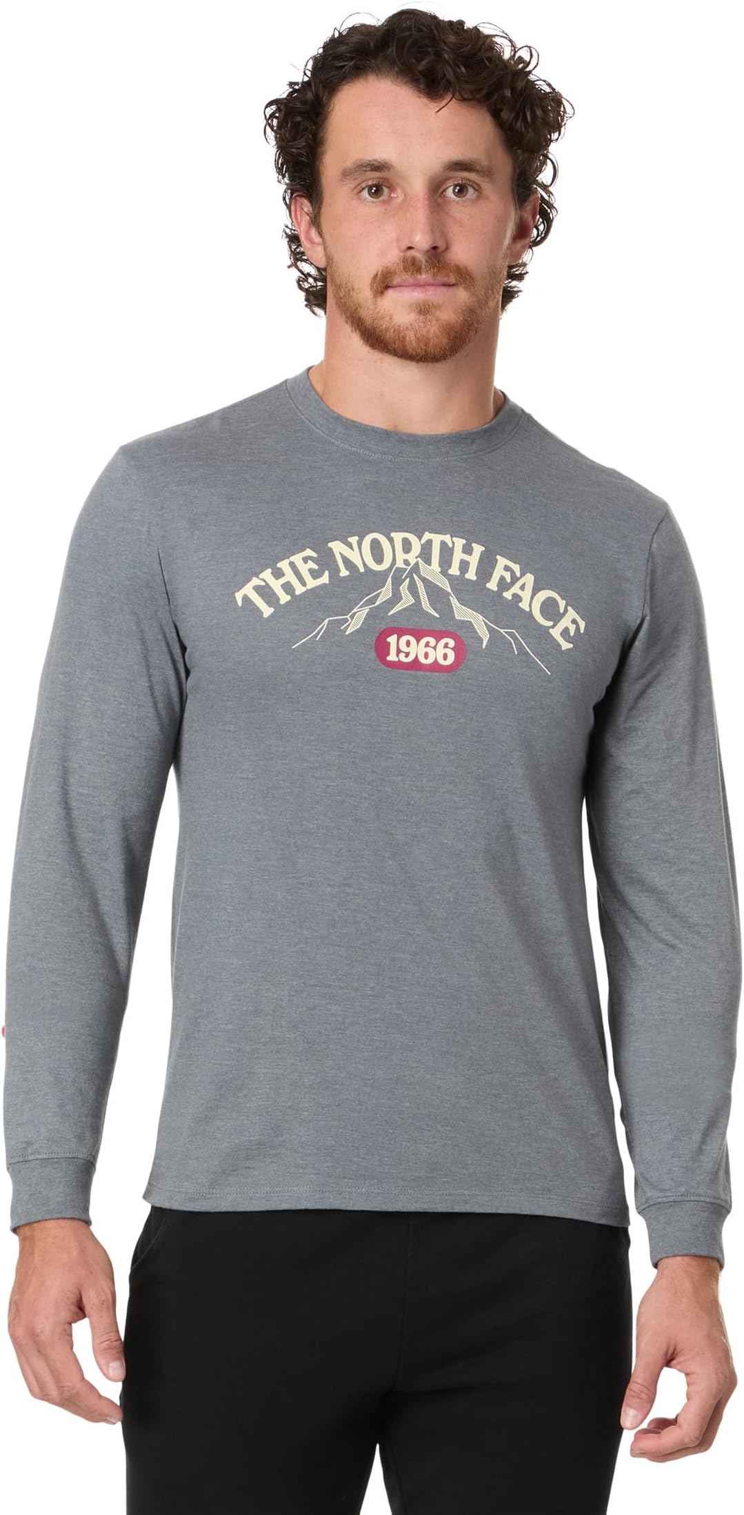 

Футболка The North Face L/S Varsity Tee, цвет TNF Medium Grey Heather