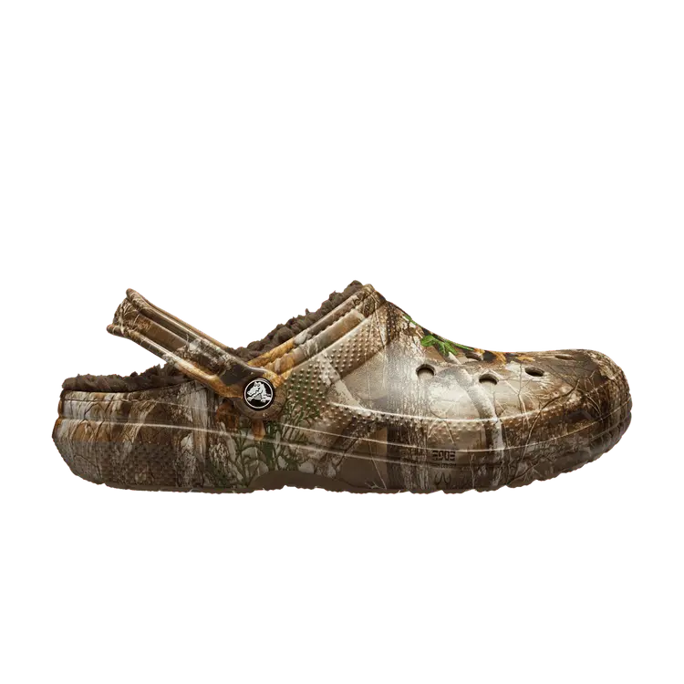 

Кроссовки Crocs Realtree x Classic Lined Clog Edge Camo, коричневый