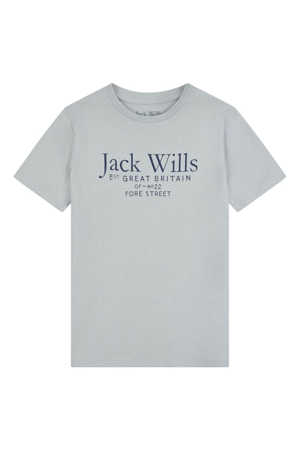 

Серая футболка с надписью Jack Wills, серый