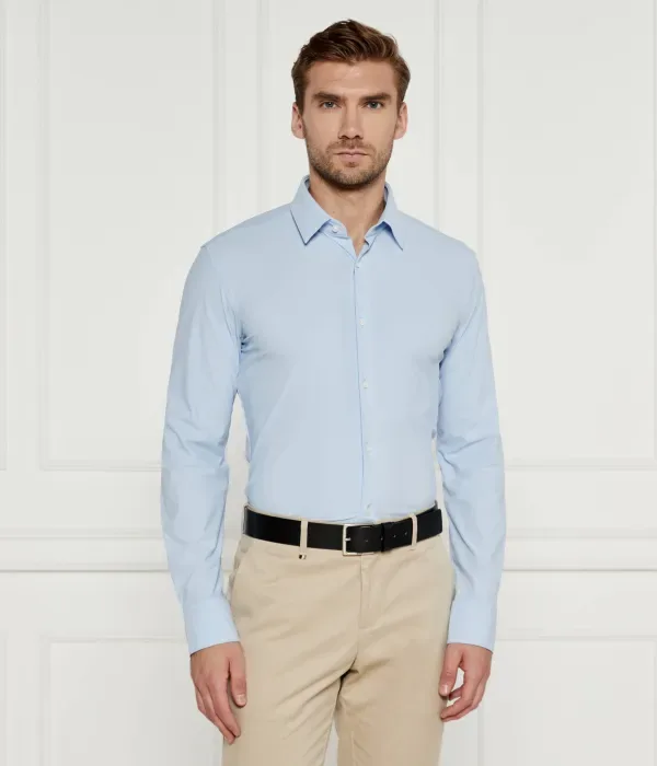 Футболка P-HANK slim fit Boss, небесно-голубой