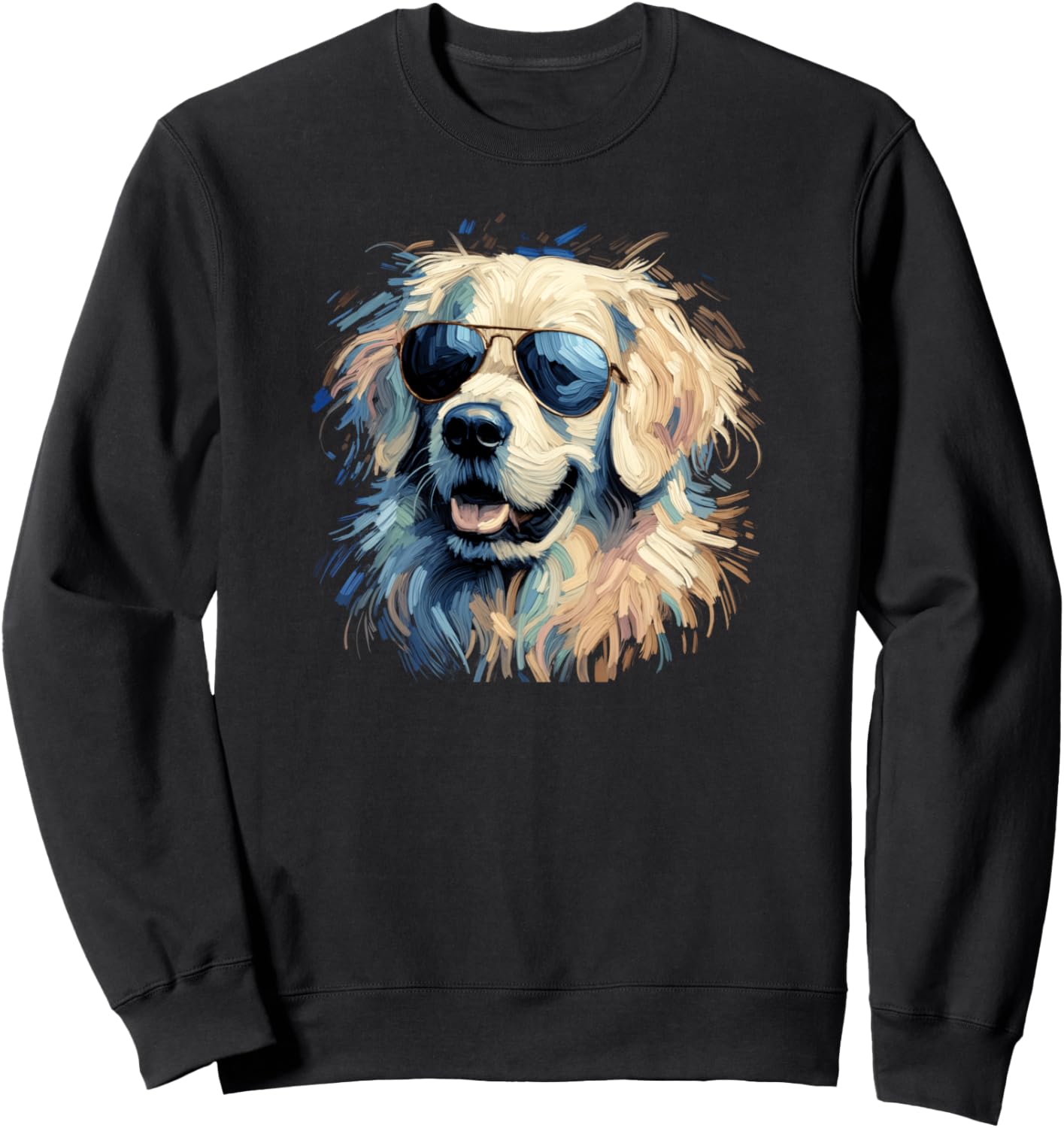 

Стильная толстовка с изображением золотистого ретривера в импрессионистском стиле, для мамы-собаковода Cute Impressionist Dogs Art Store