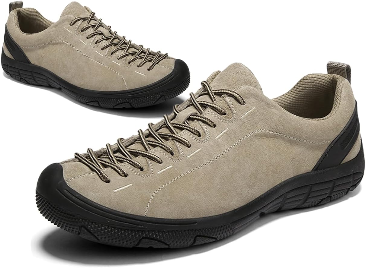 

Мужские замшевые кроссовки с шнуровкой, низкие, для походов, повседневные, удобные, противоскользящие, легкие, модные, для прогулок и кемпинга Aivyfaja, Apricot