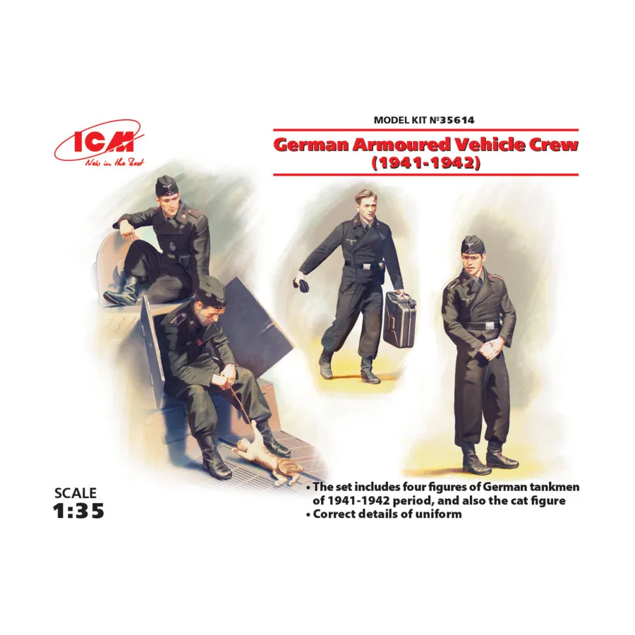 

Экипаж немецкой бронетехники (1941-1942), Military Models 1/35 Scale (ICM)