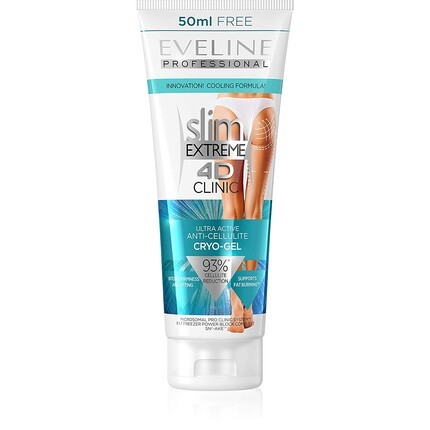 

Slim Extreme 4D Clinic Ультраактивный антицеллюлитный криогель с охлаждающей формулой Eveline Cosmetics