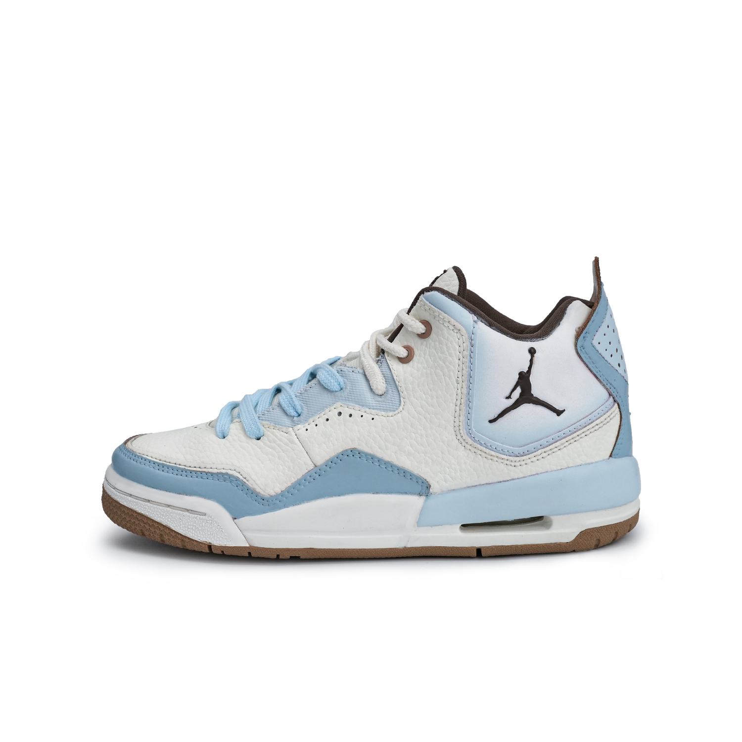 

Jordan Courtside 23 Cushioning, Wear Resistant Mid top детские баскетбольные кроссовки Blue Teenagers