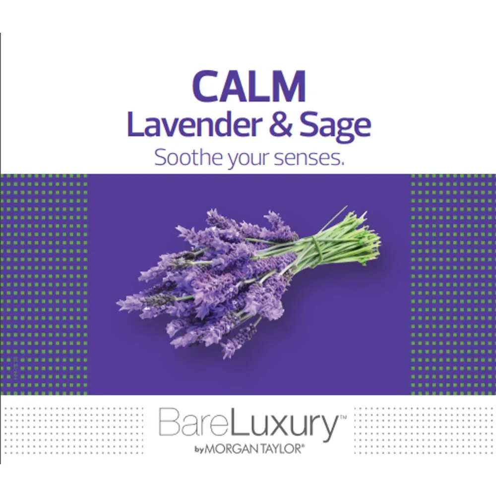 Лак для ногтей Morgan Taylor, лосьон для детокса Spa BareLuxury с имбирем и зеленым чаем, подарки для спа-процедур, массаж ног, подарки для ухода за собой. 907.20 г (1 шт.), Lavender & Sage Lotion — фото 2