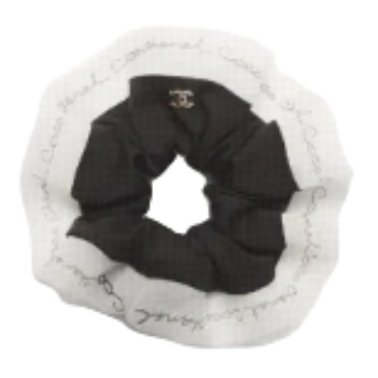CHANEL Резинка для волос Women's Black White