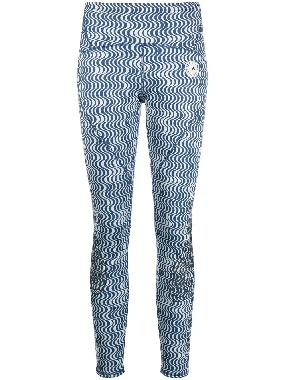 Легинсы Truepace с графичным принтом Adidas by Stella McCartney, синий