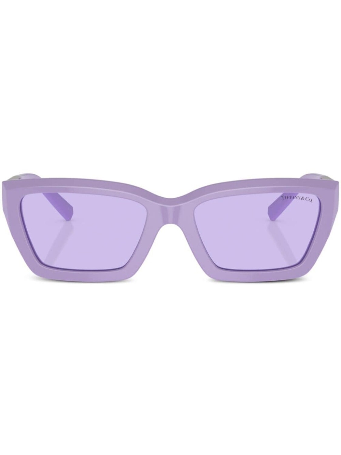 

Tiffany & Co Eyewear солнцезащитные очки в прямоугольной оправе, фиолетовый